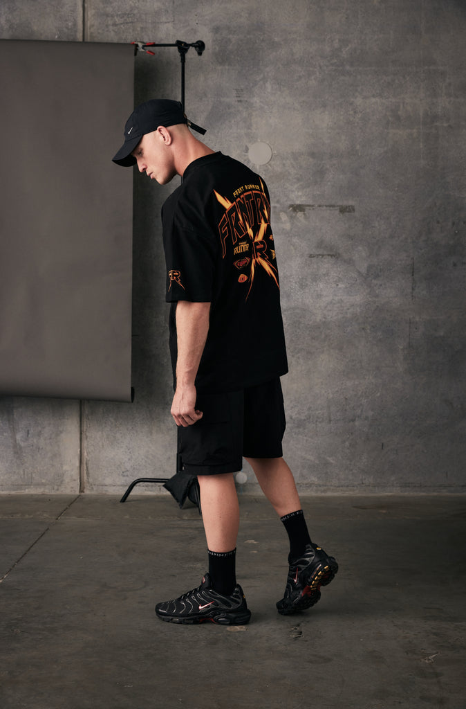 Bolt Tee - Black Fire