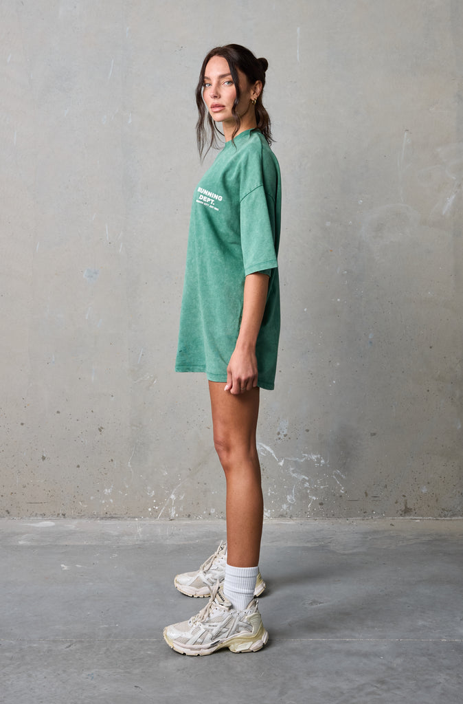 Running Dept Tee - Emerald Wash