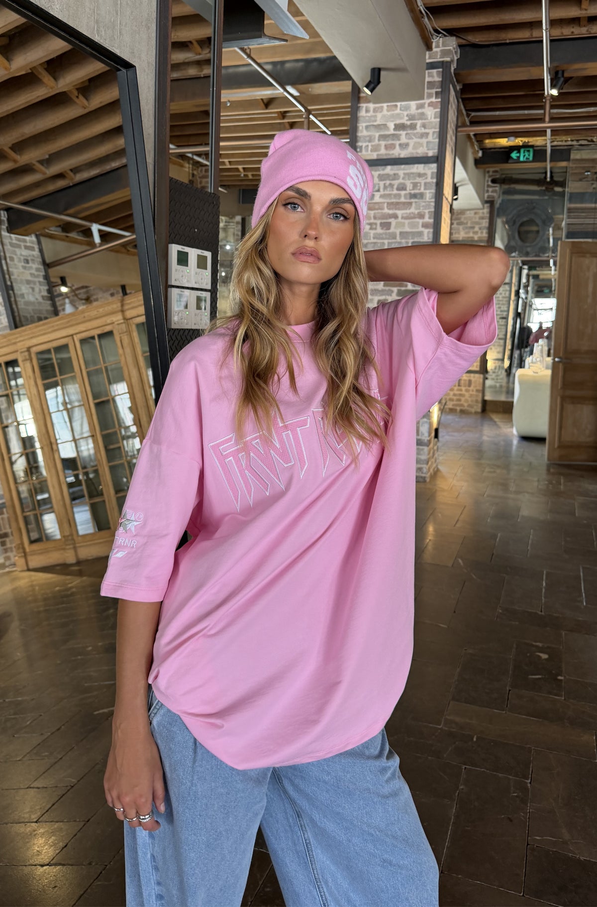 Studio Skull Beanie Pink [women]