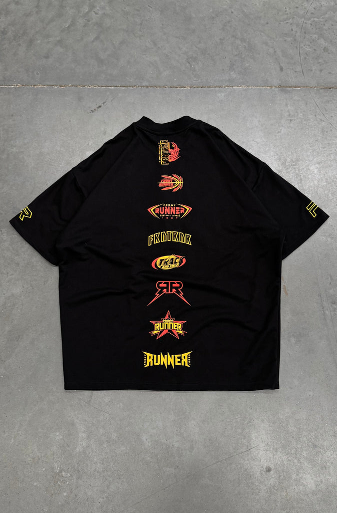 SS Runner Logo Tee - Black Fire