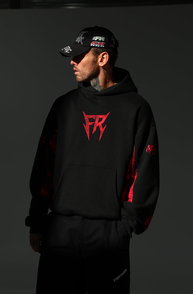 No Mercy Hoodie Black Scarlet