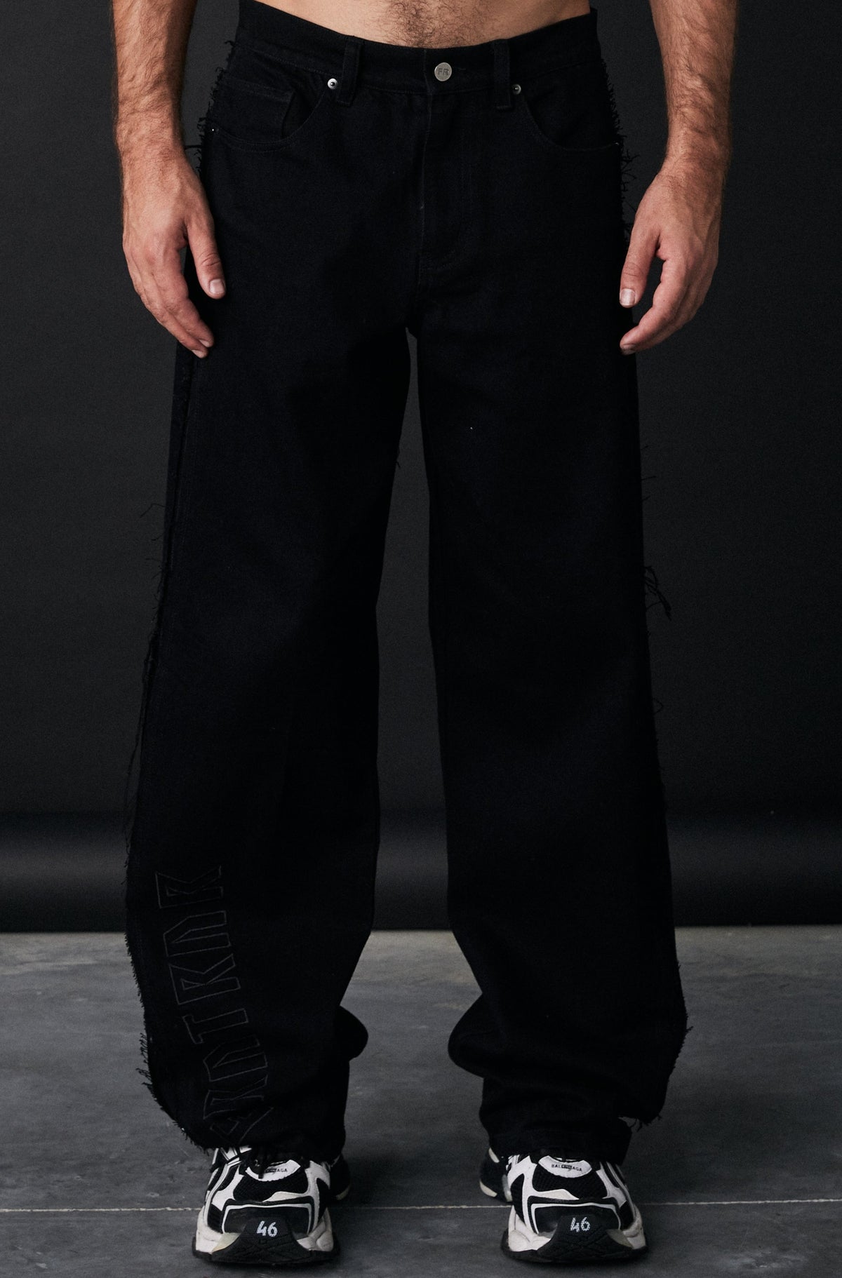 FRNTRNR Baggy Denim - Black - Men