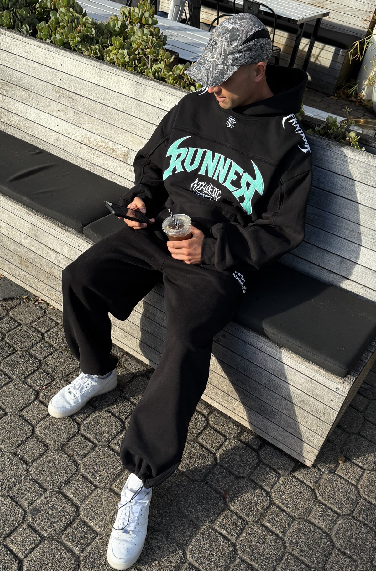 Vortex Hoodie Black Tiffany [men]