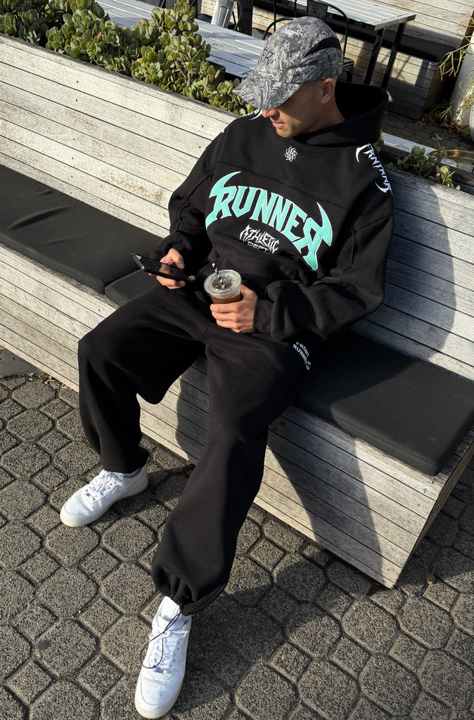 Vortex Hoodie Black Tiffany