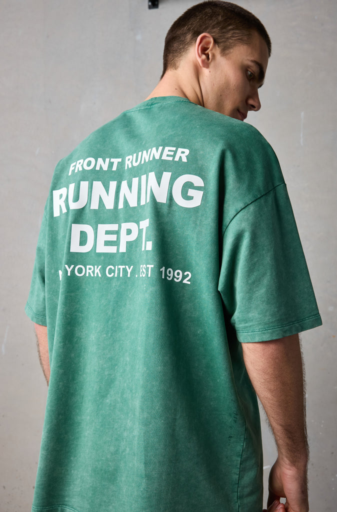 Running Dept Tee - Emerald Wash
