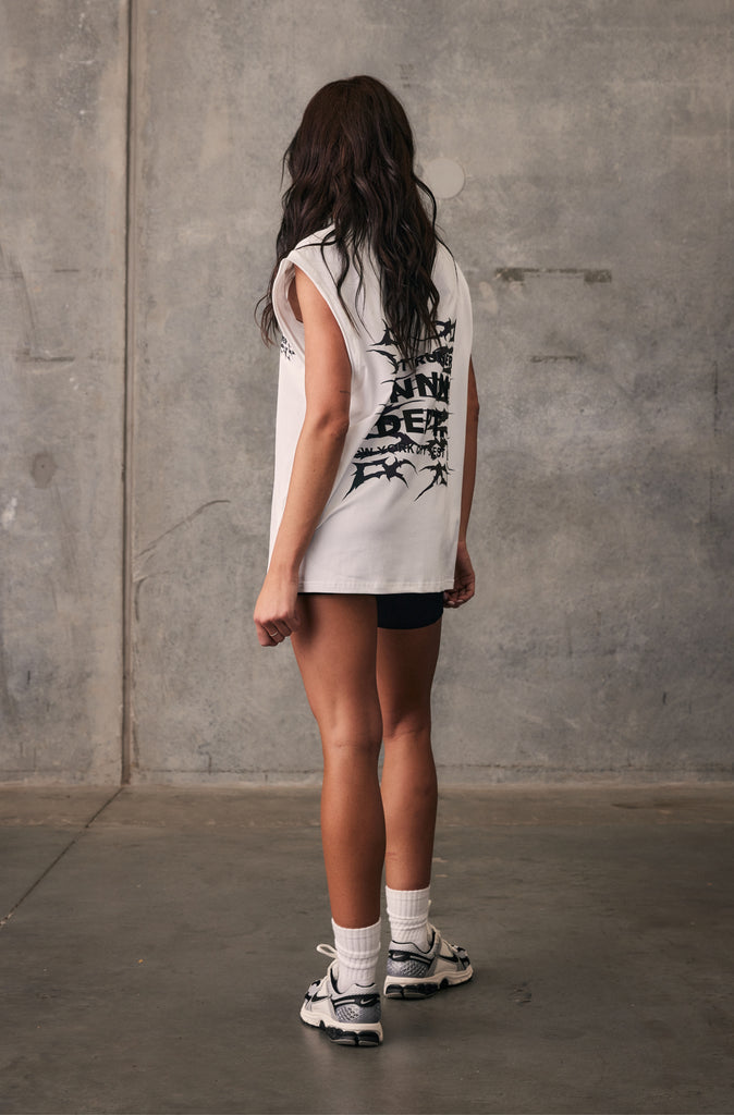 Tribal Dept Tank - White