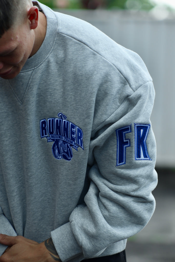 Ringside Crewneck - Grey Marle