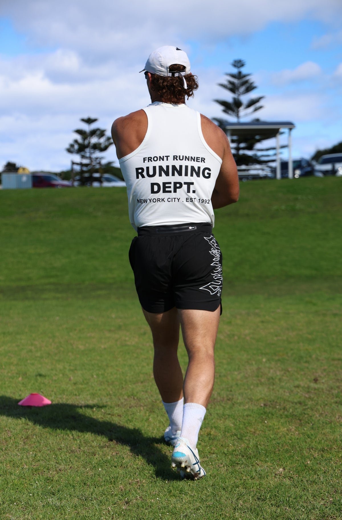 Running Dept Tech Singlet - White