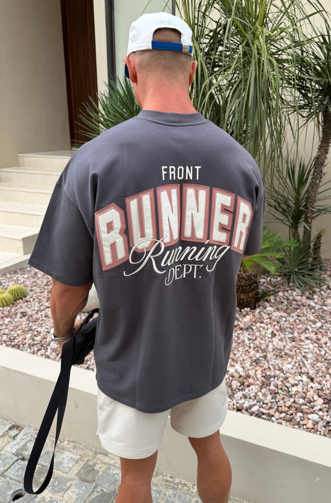 Classic Running Dept Tee Charcoal [men]