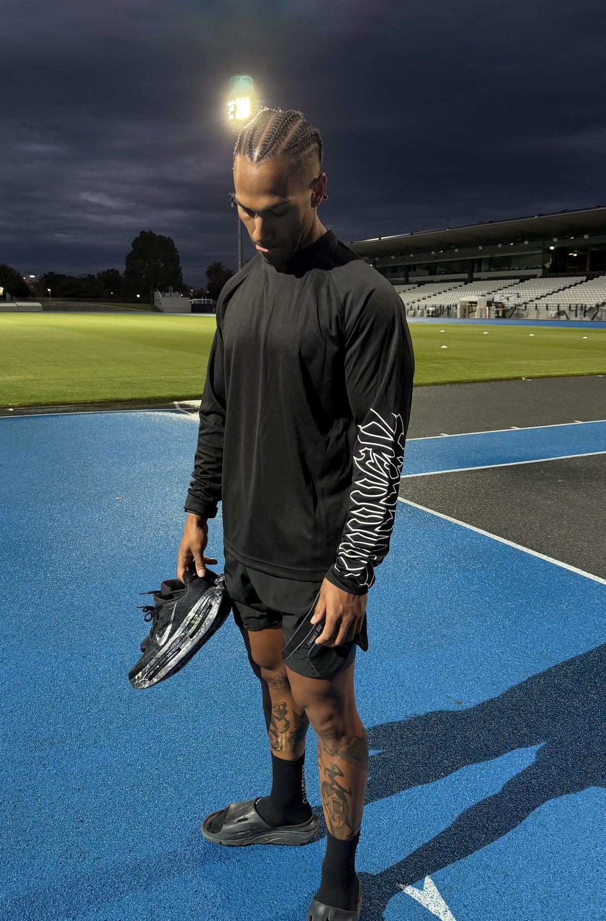 Fracture L/S Top Black [men]