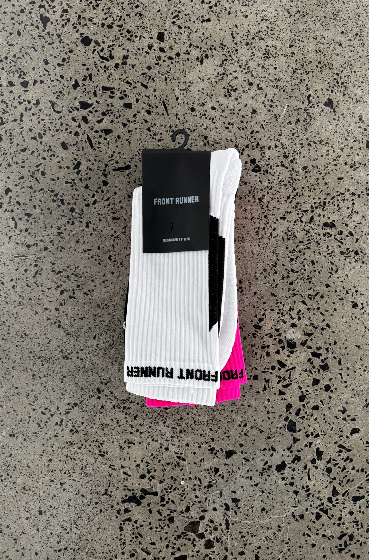 Pace Socks 3pk - White/Black/Flamingo - Hover