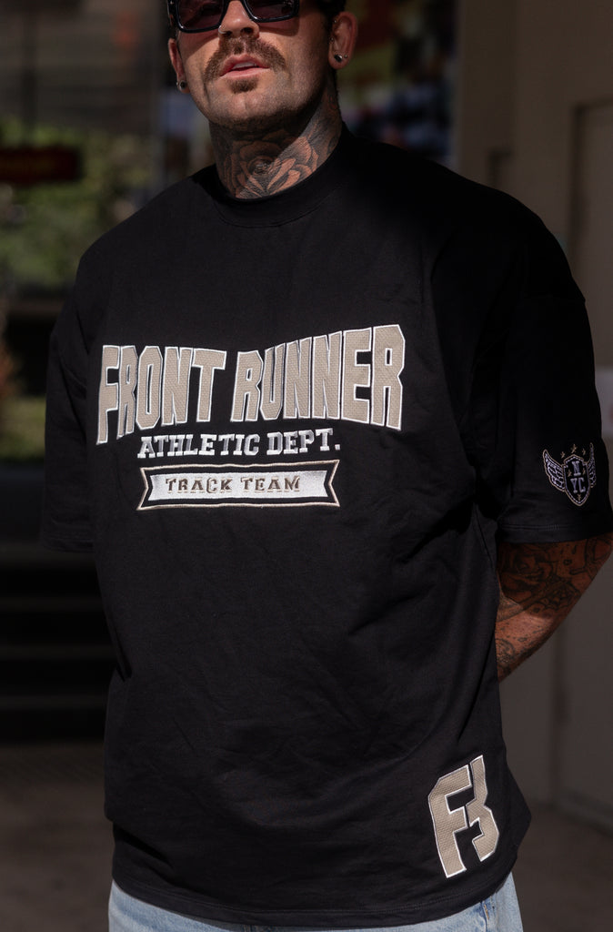 Athletic Department Tee Black/Malt [men]