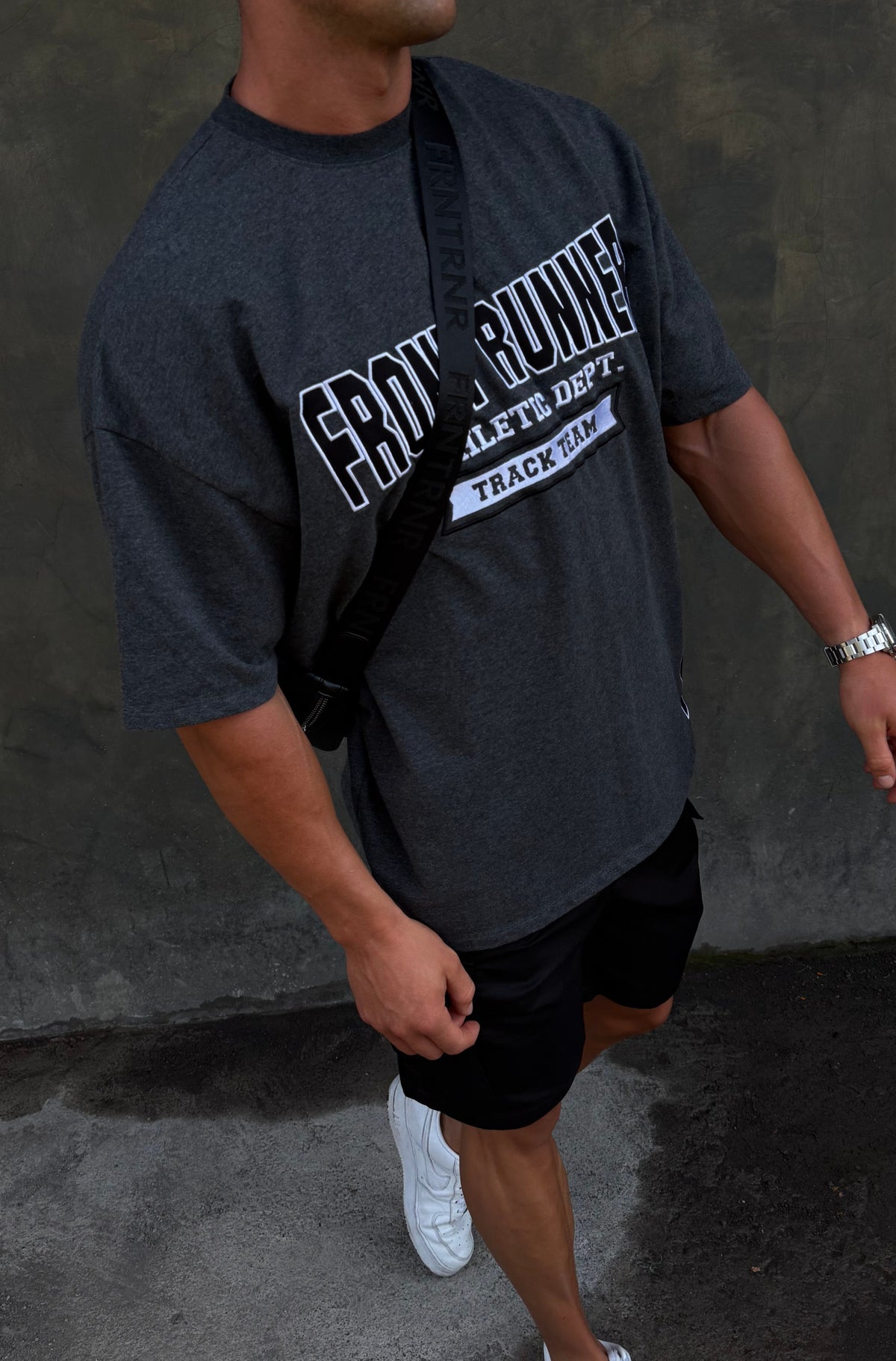 Athletic Department Tee - Charcoal Marle - Men