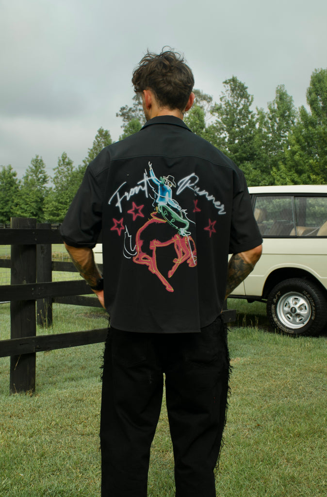 Neon Cowboy Shirt - Black