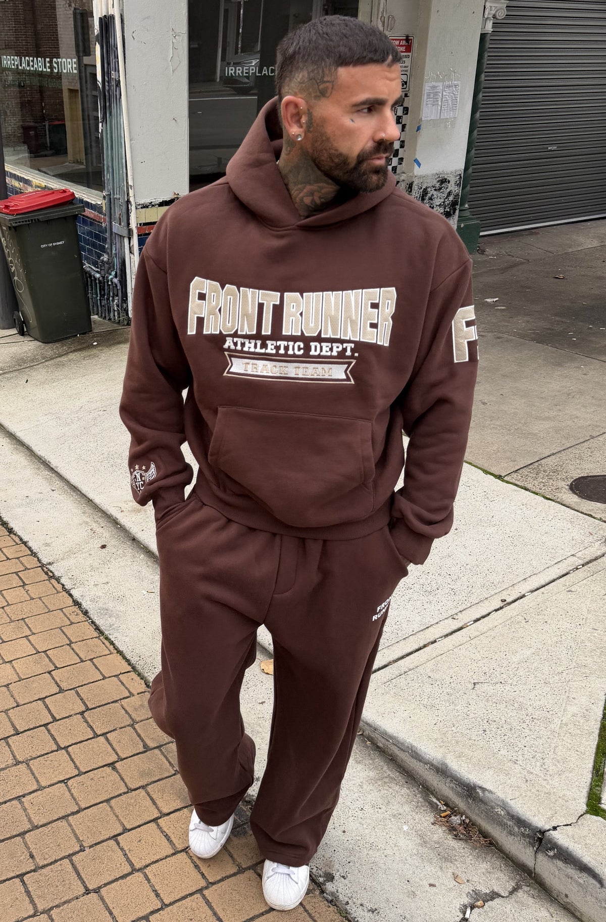 Athletic Department Hoodie Choc Malt [men]