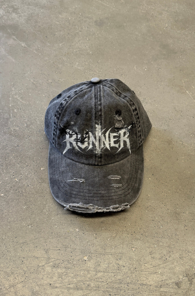 Sandstorm Distressed Cap - Washed Black