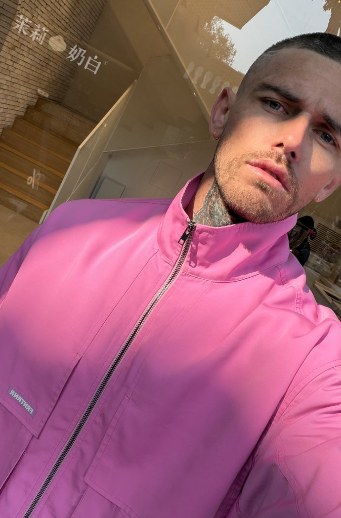 Fracture Bomber Jacket Bubblegum