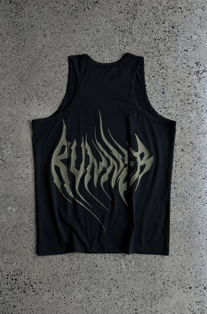 Vapour Dept Singlet - Black/Khaki