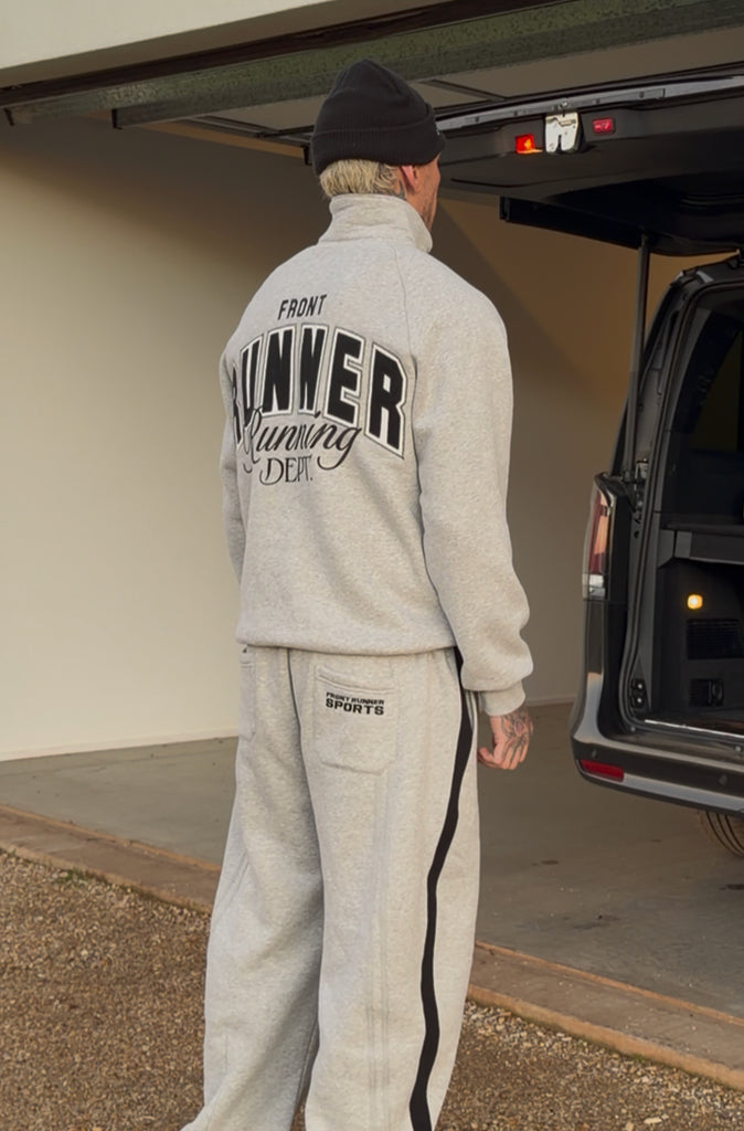 Classic Running Dept. 1/4 Zip Grey Marle