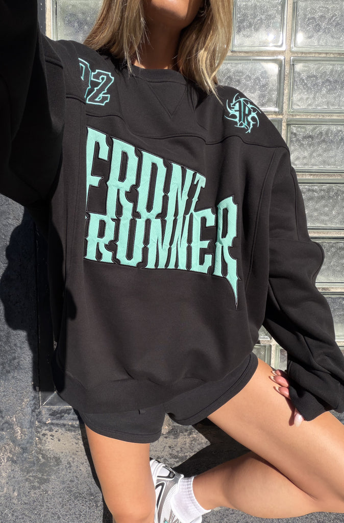 Pyro Crewneck Black Tiffany [women]