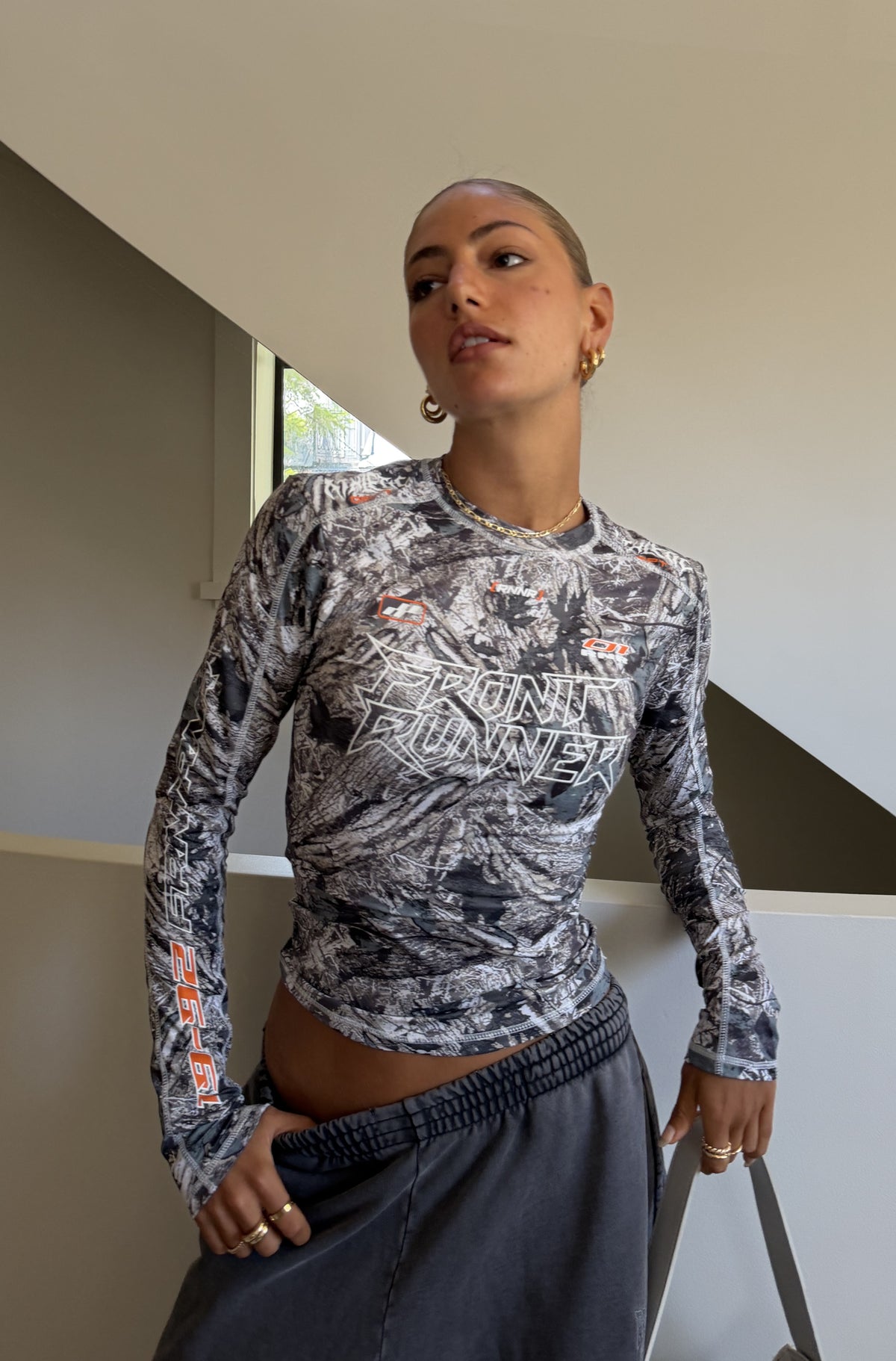 Revline L/S Fitted Tee Camo [women]