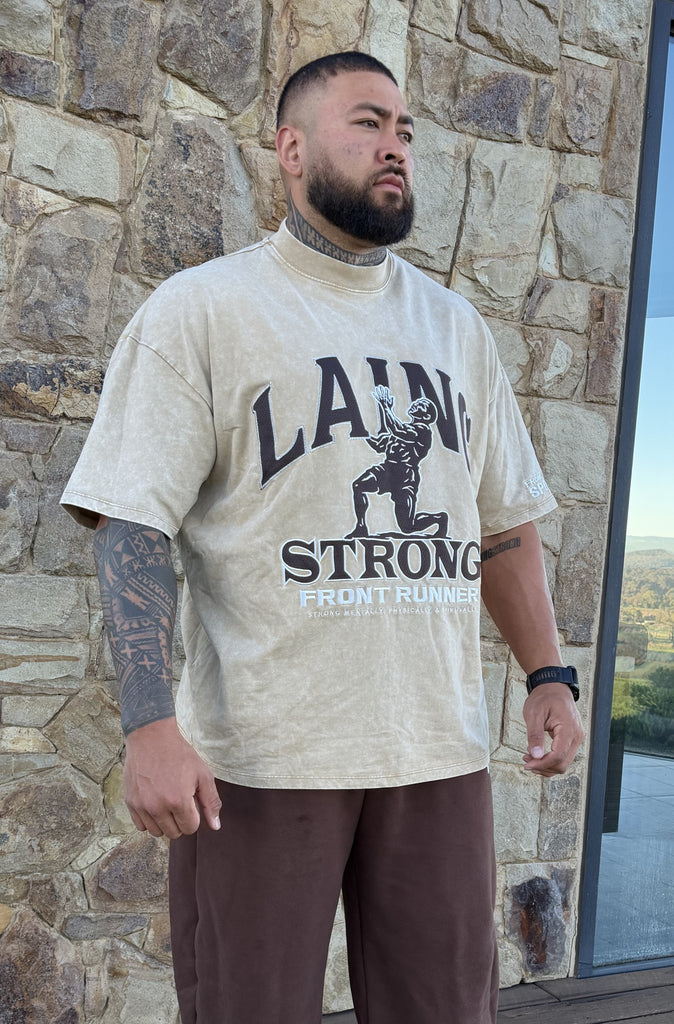 Strongman Legacy Tee Tan Wash