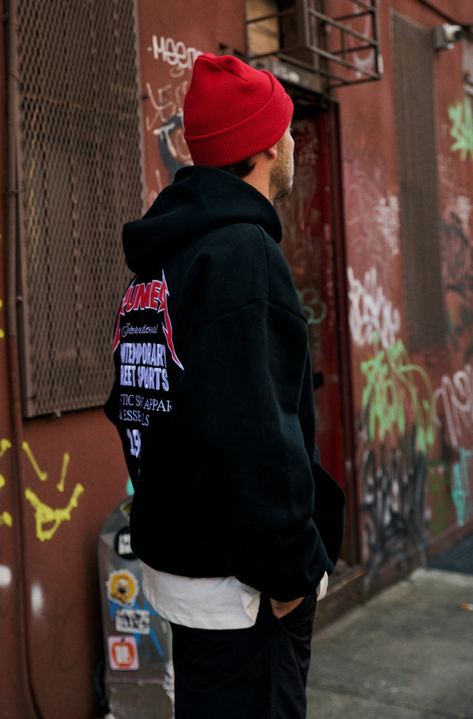 International Hoodie Black