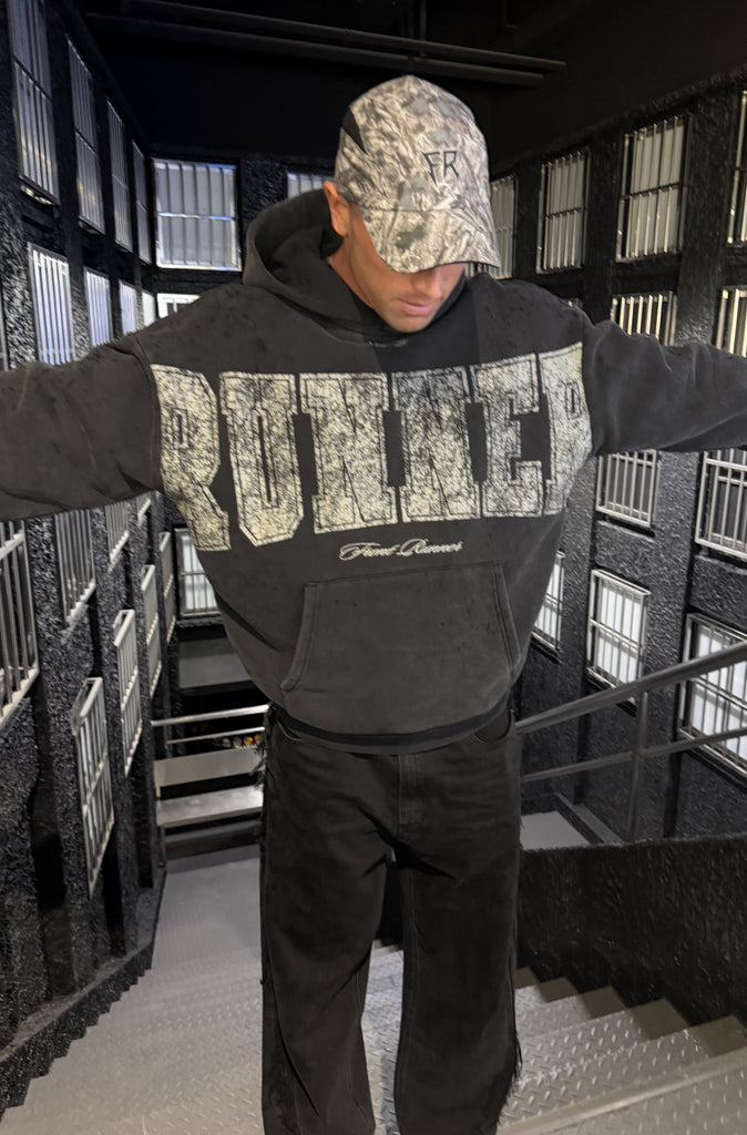 Essence Hoodie Washed Black