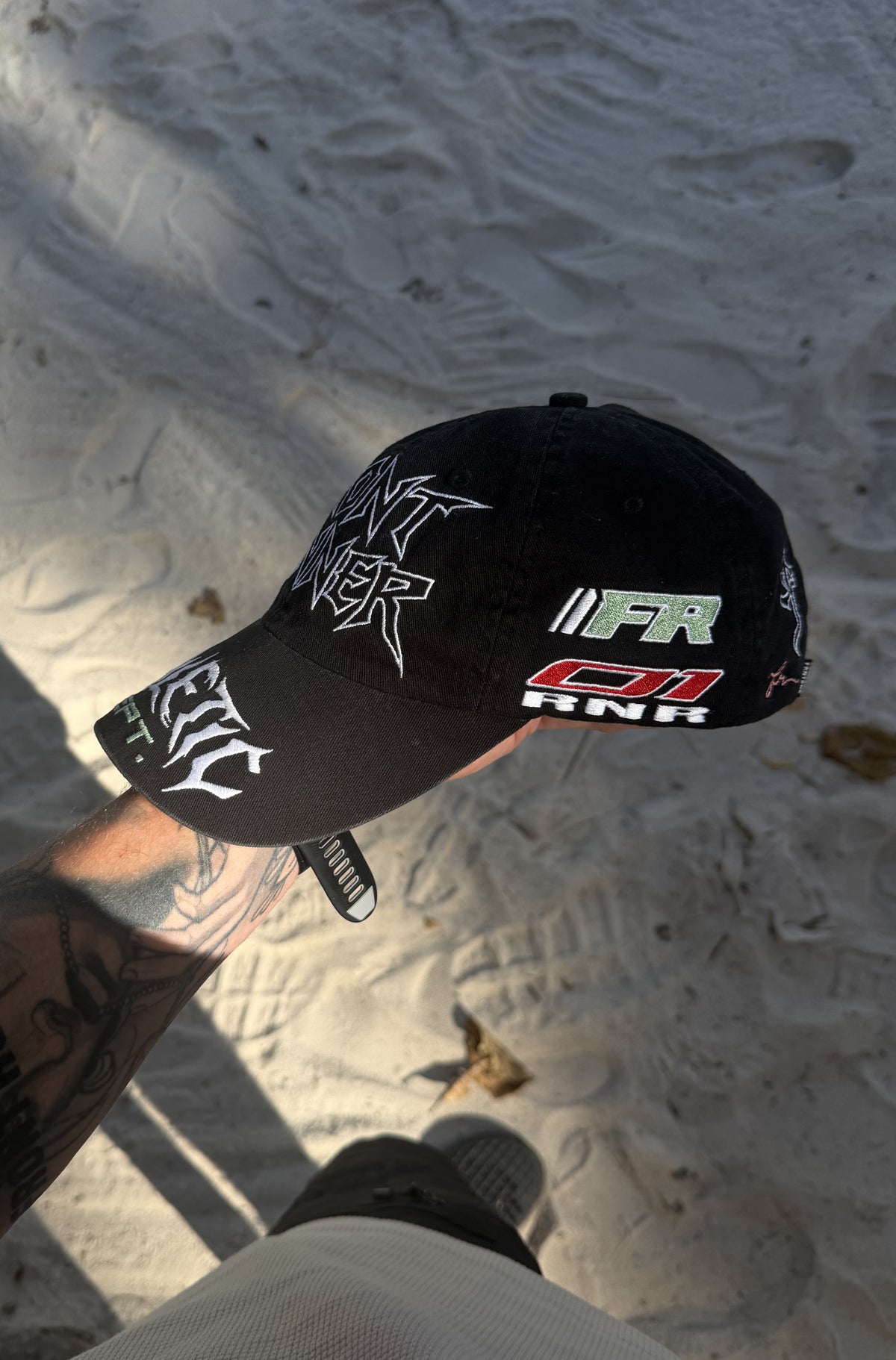 Offset Cap Jet Black