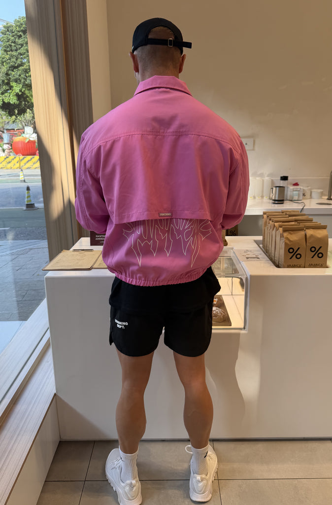 Fracture Bomber Jacket Bubblegum