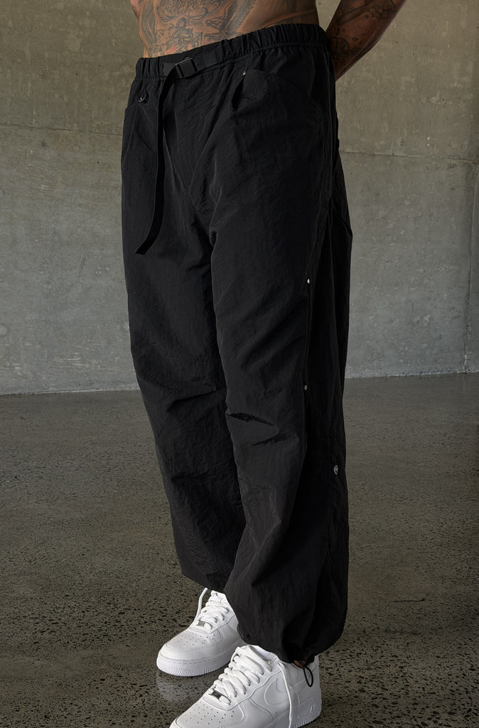 FR Wide Leg Tech Pant Black [men]