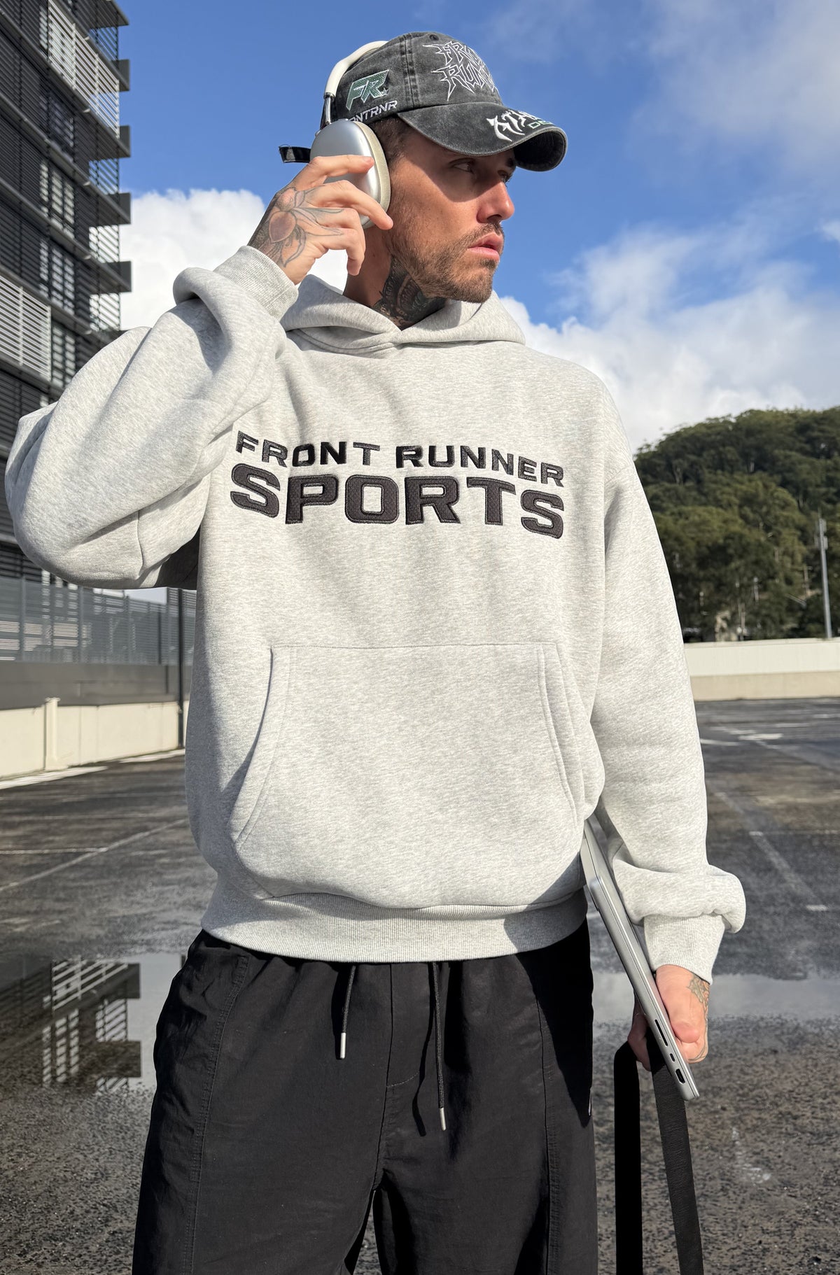 Studio Hoodie Grey Marle [men]