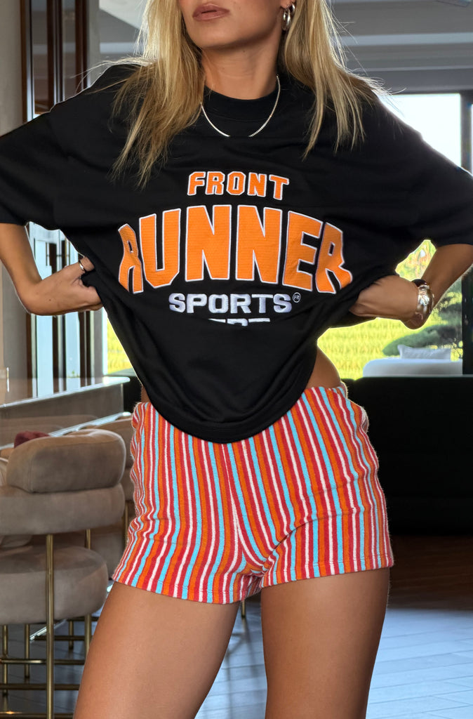 Sports Dept Tee Black Mandarin