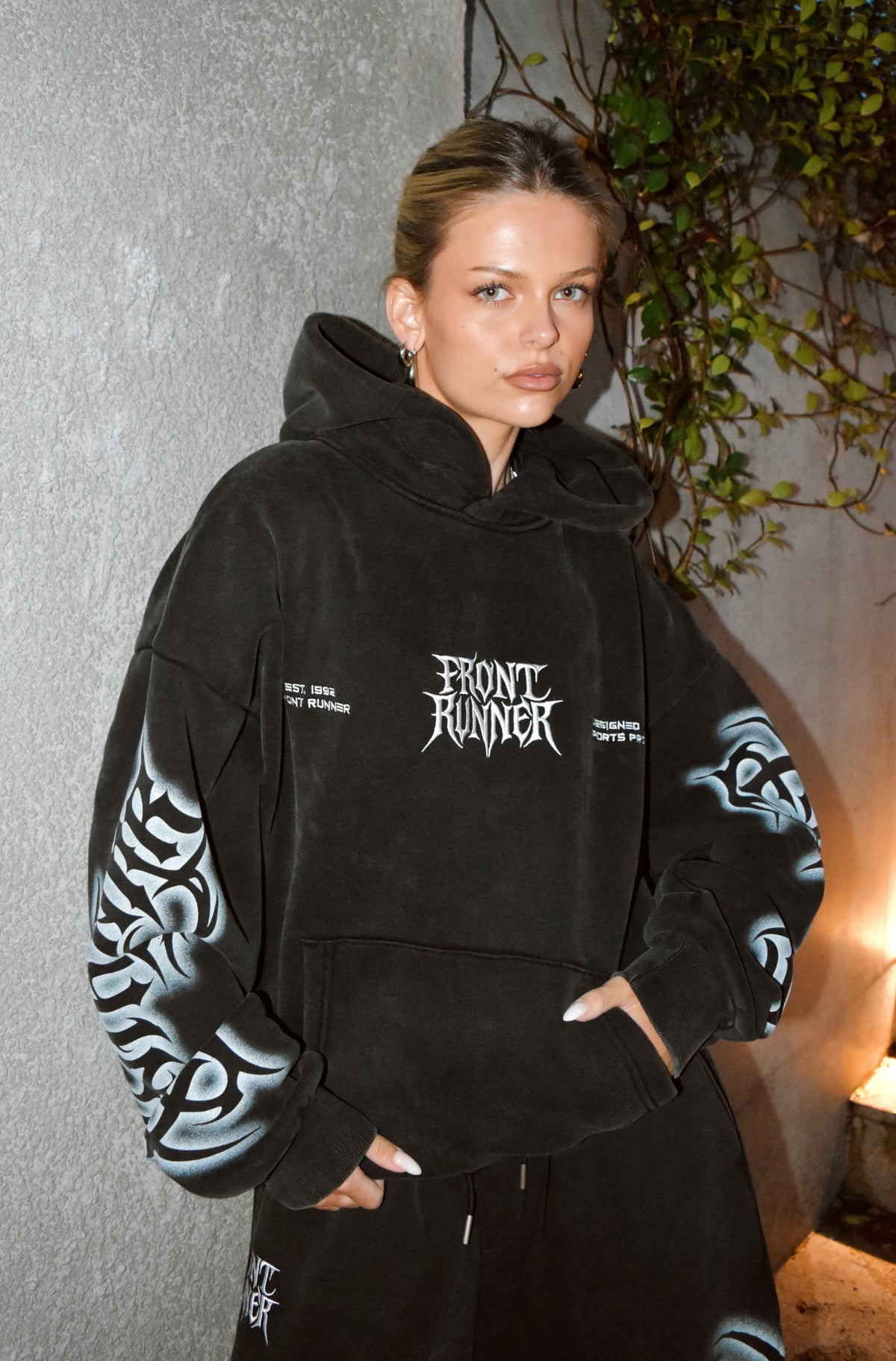 Ashline Hoodie Washed Black [women]