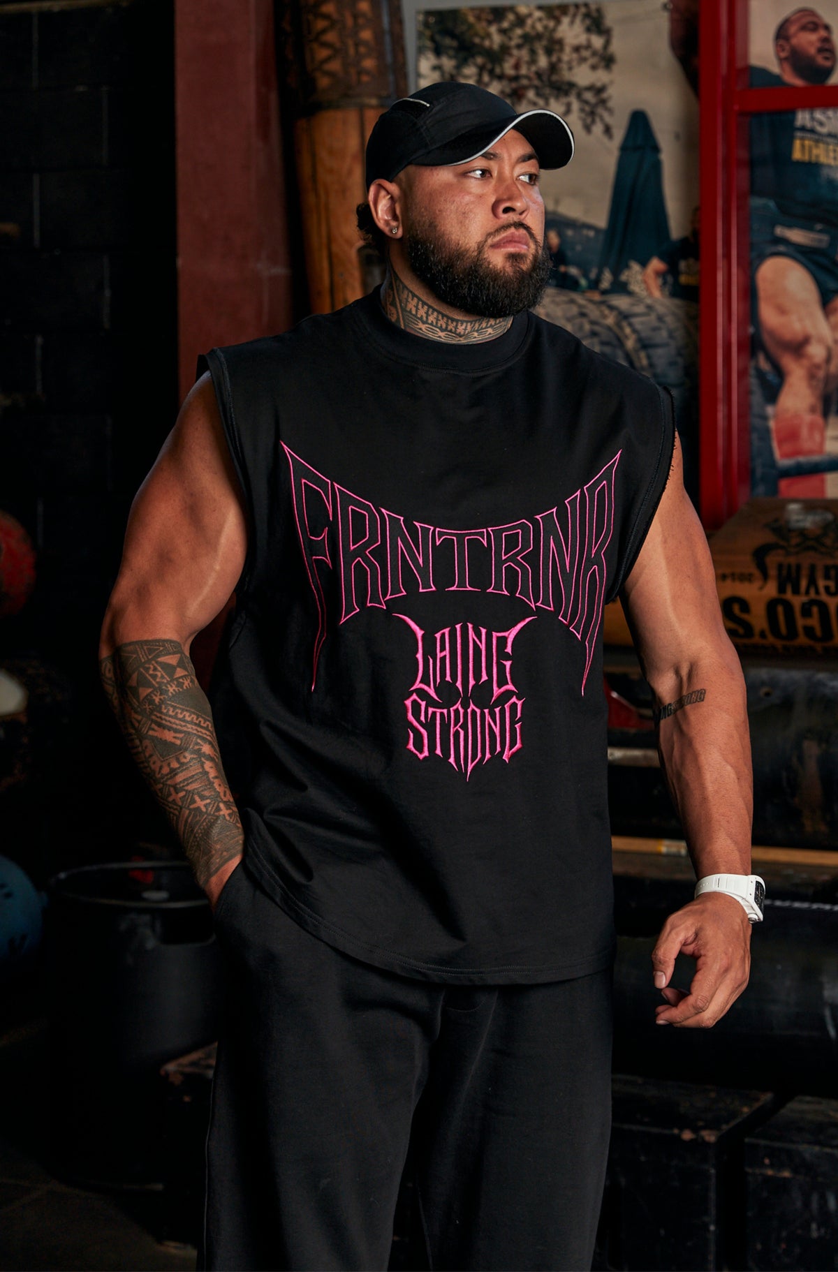 FR X LS Tank - Black Flamingo - Men