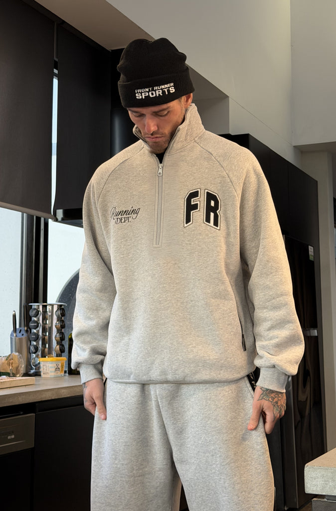 Classic Running Dept. 1/4 Zip Grey Marle