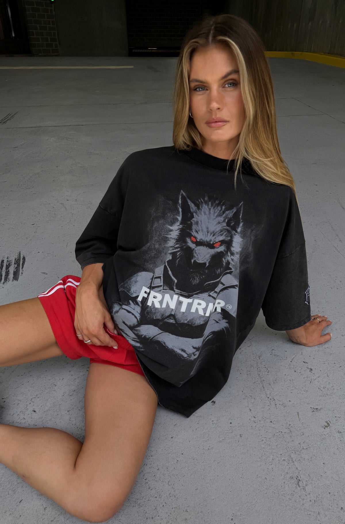 Hunting Season Tee Washed Black [women]