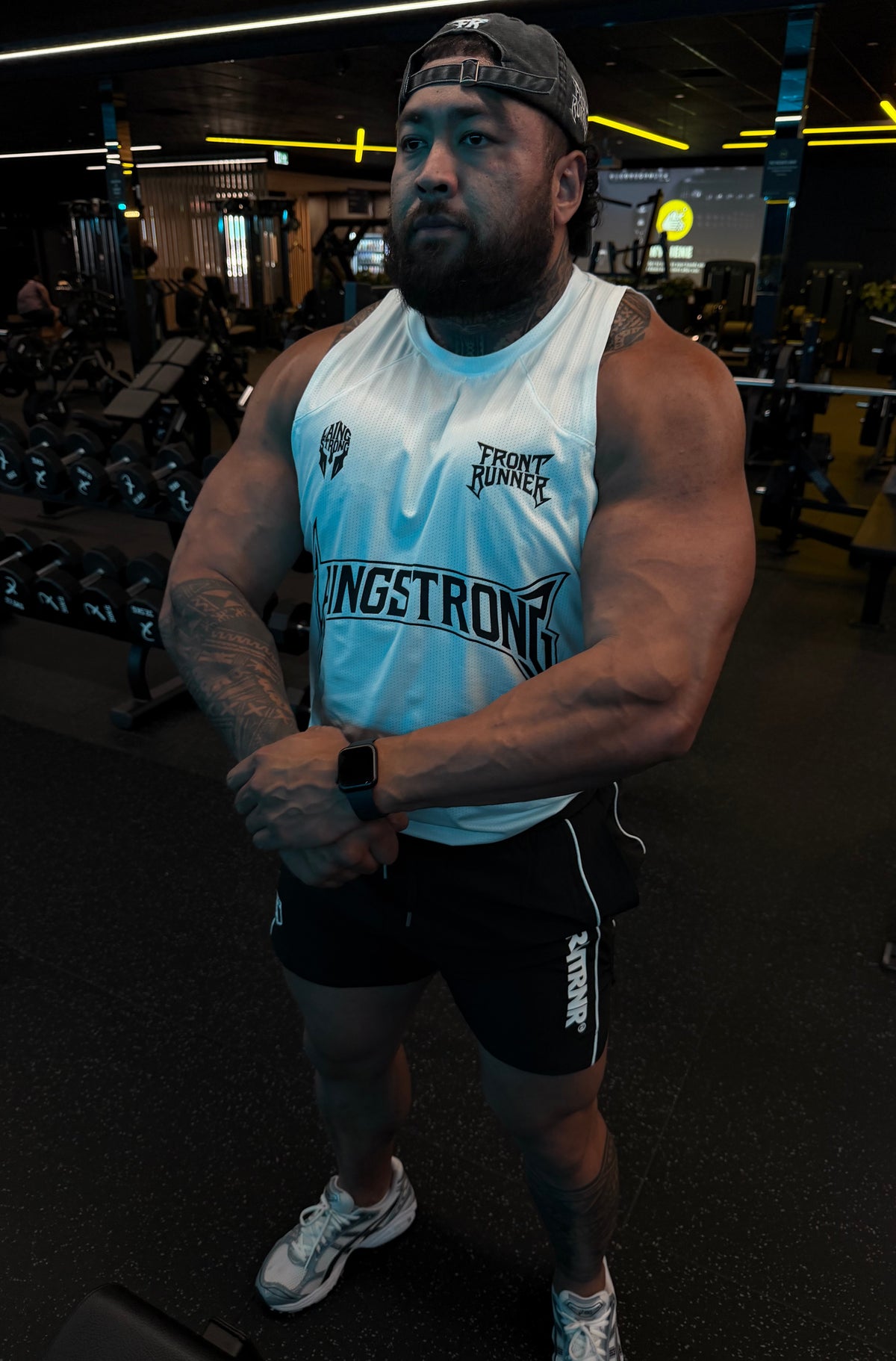 Built Strong Taper Tank White [men]