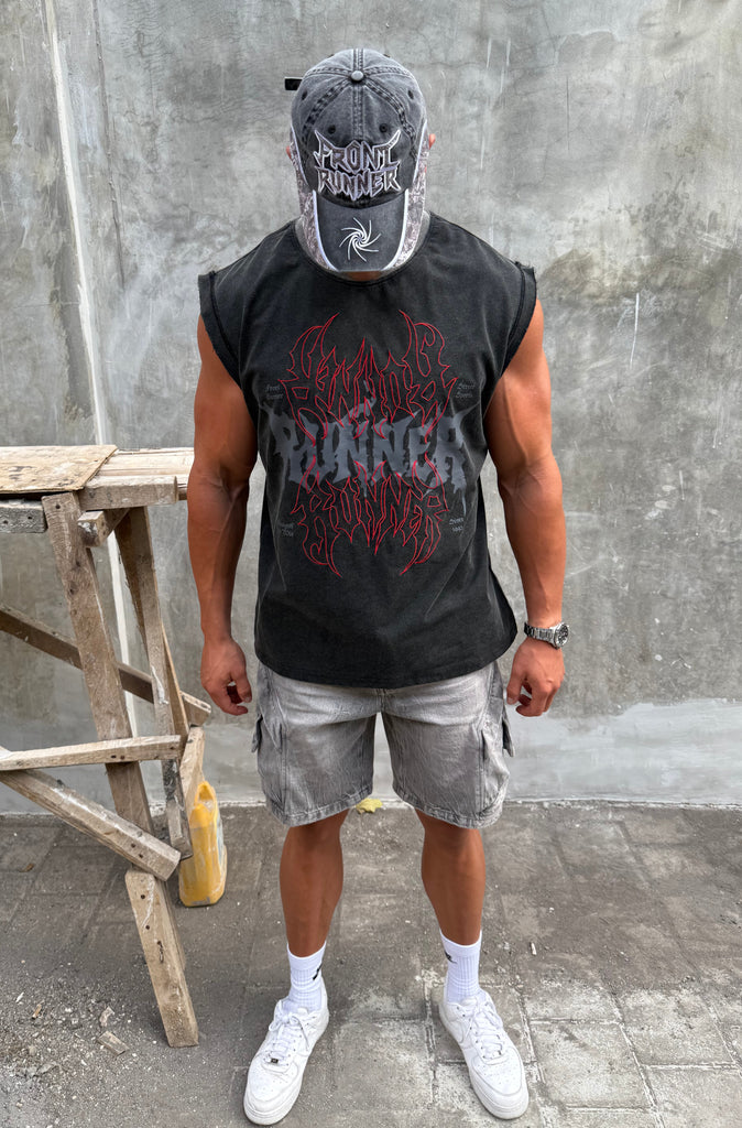 Burn Tank - Washed Black