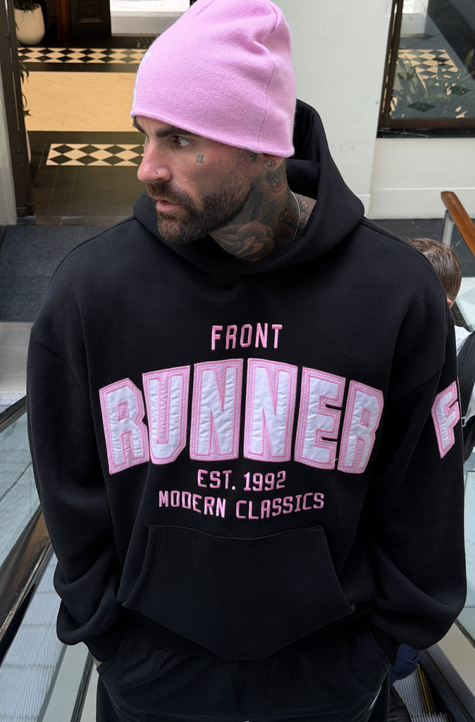 Classic Front Hoodie Black Candy