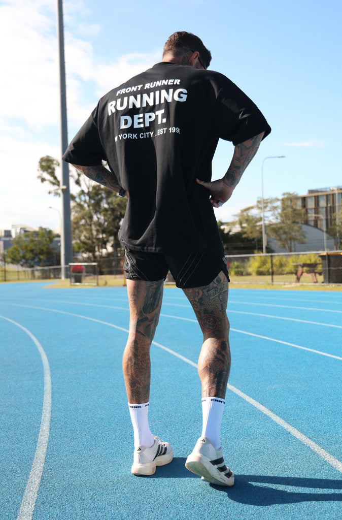 Running Dept Tee - Black/White