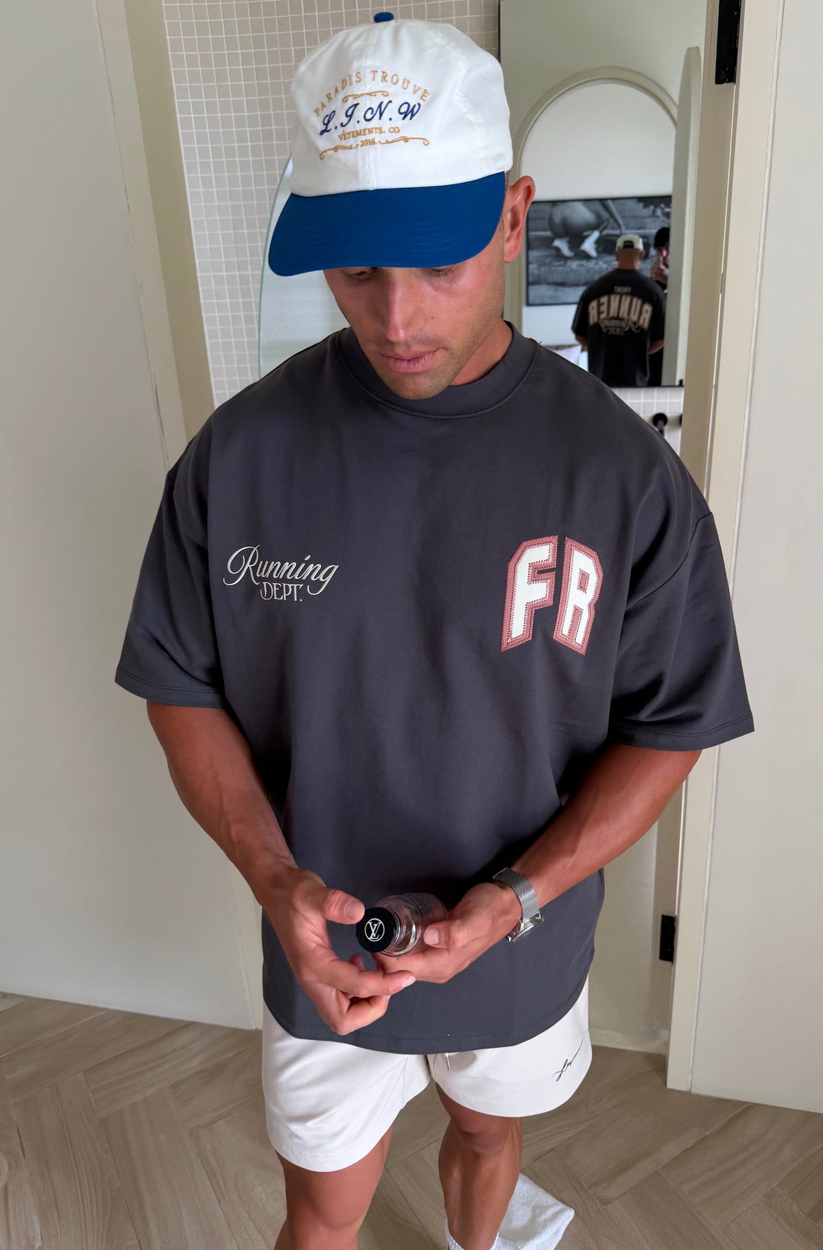 Classic Running Dept Tee Charcoal [men]