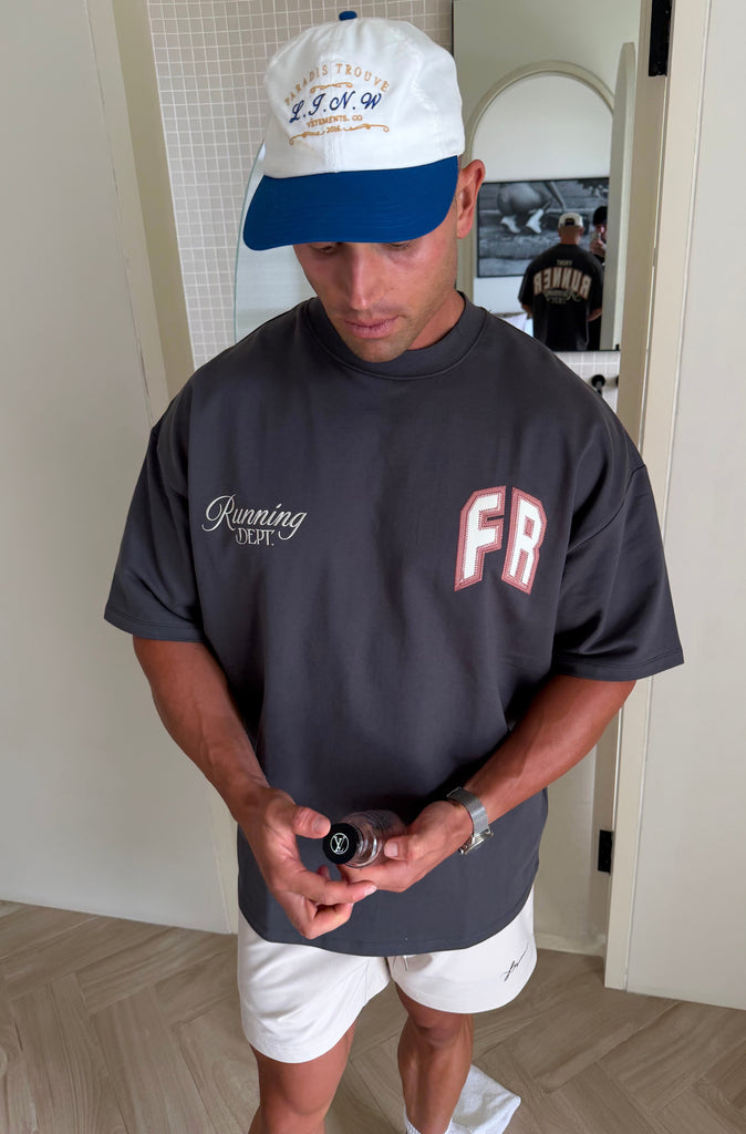 Classic Running Dept Tee Charcoal [men]