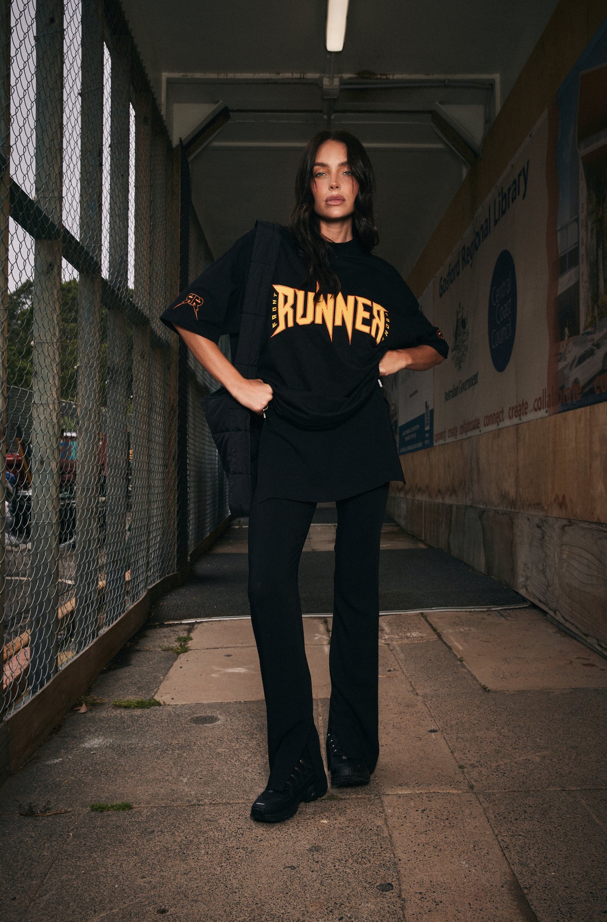 Bolt Tee - Black Fire - Women