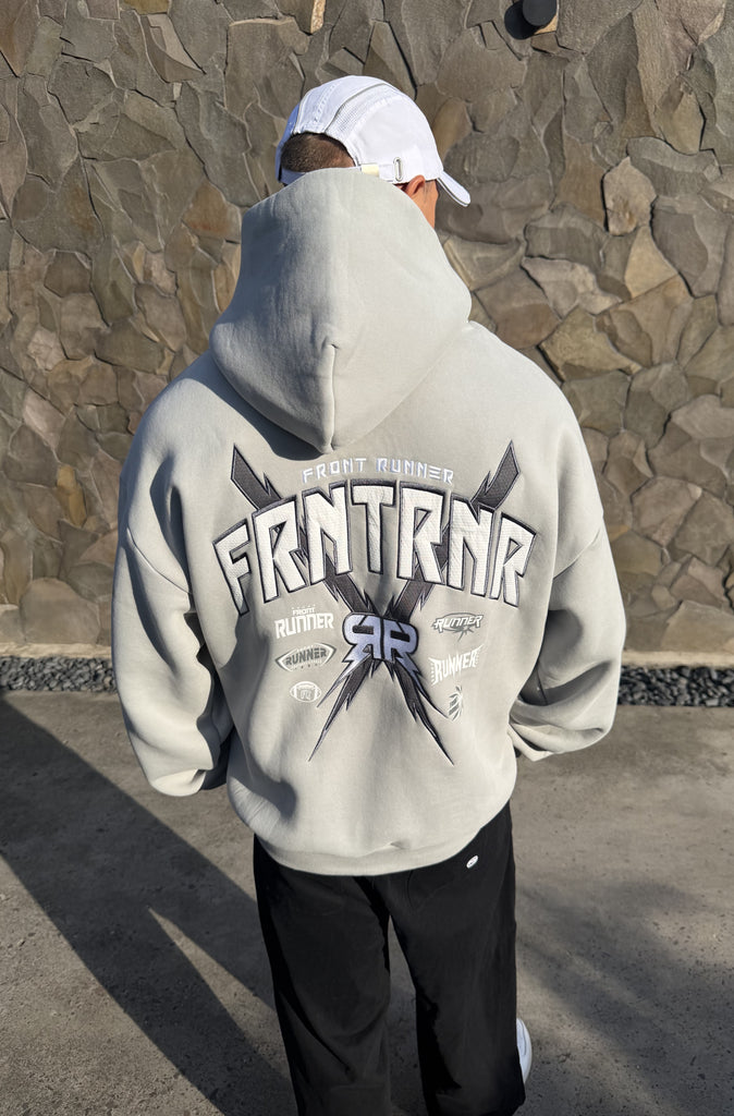 FRNTRNR Bolt Hoodie Grey