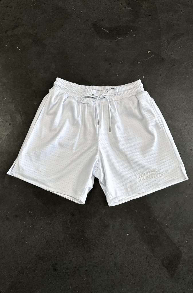 Staple Mesh Shorts - White