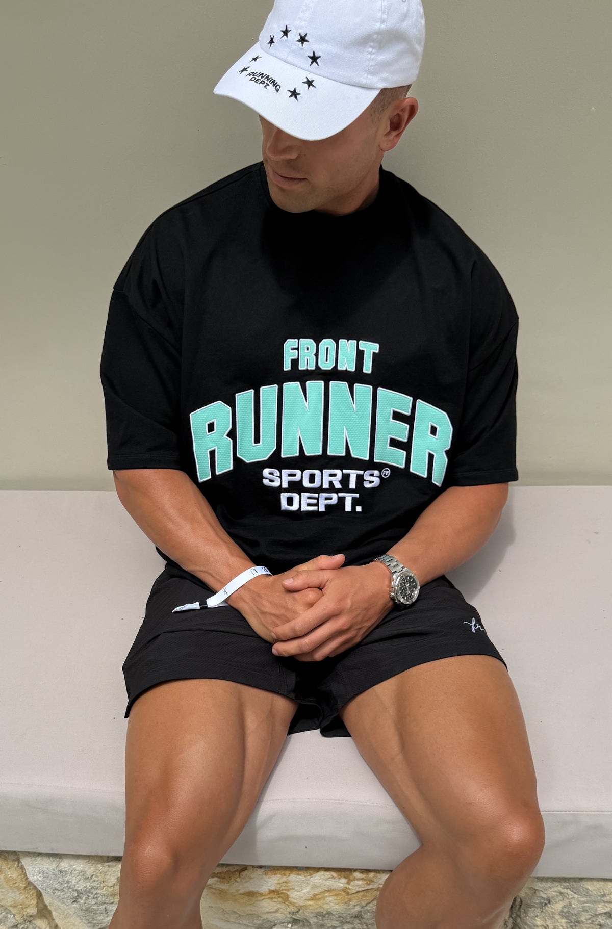 Sports Dept Tee Black Tiffany [men]