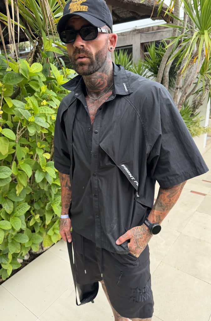 RNNR Panel Shirt Black