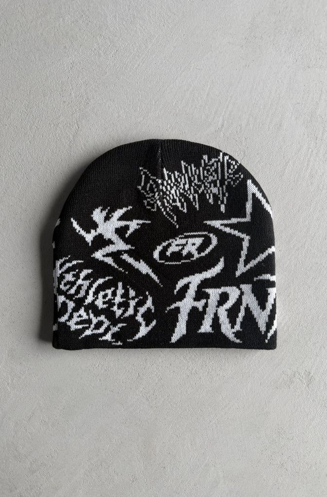 Runner Remix Skull Beanie Black