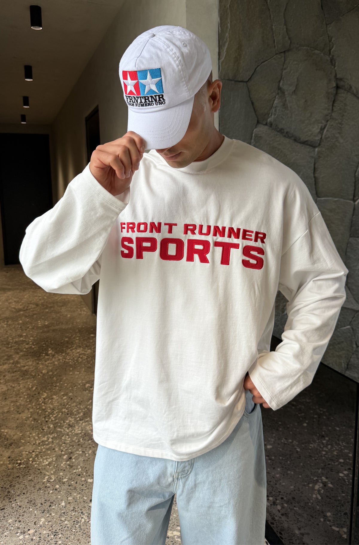 Studio L/S Tee White [men]